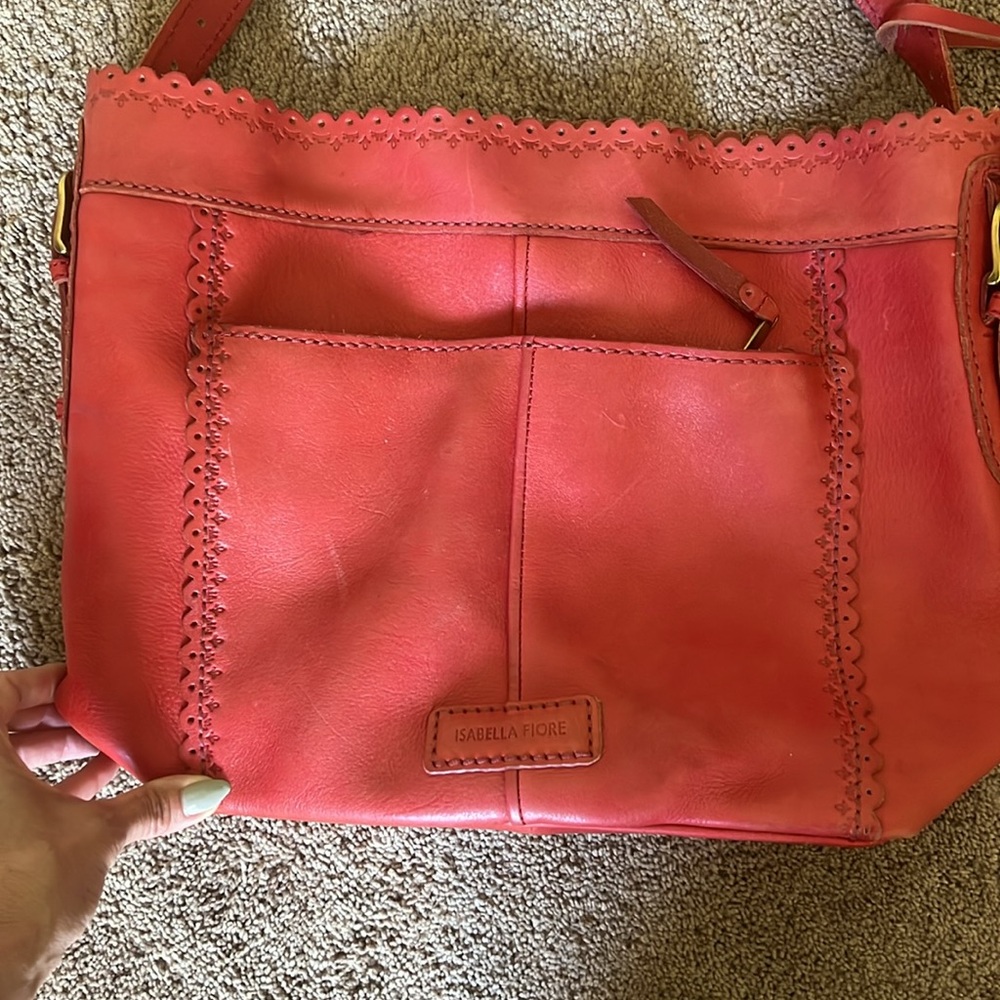 Isabella Fiore Hobo Tote /Crossbody with Tassels - Picture 2 of 8